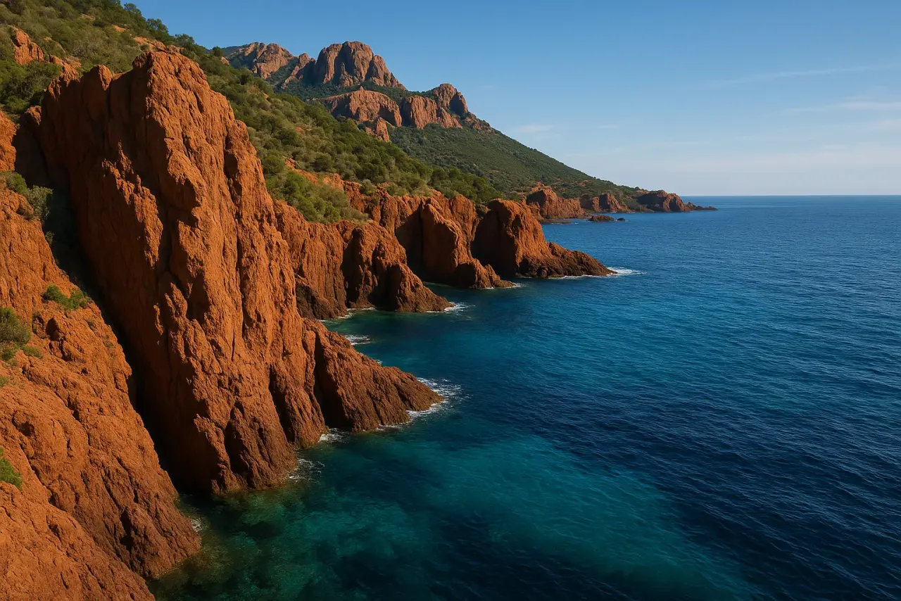 Massif de l’Estérel, itinéraire en yacht depuis Cannes
